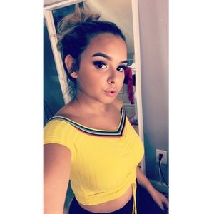 Yellow Crop Top